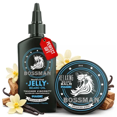 Miniatura 18 de Bossman Aceite en Gel para Barba para Hombres (4 oz, Naked - Sin Fragancia) – Suaviza, Hidrata y Acondiciona con Ingredientes Naturales