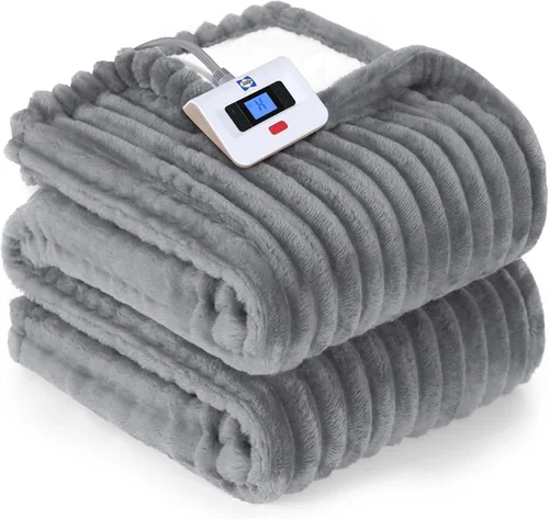 Miniatura 13 de Sealy - Manta eléctrica térmica con funda, manta térmica de 50 x 60 pulgadas, 6 niveles de calor y protección contra sobrecalentamiento con apagado
