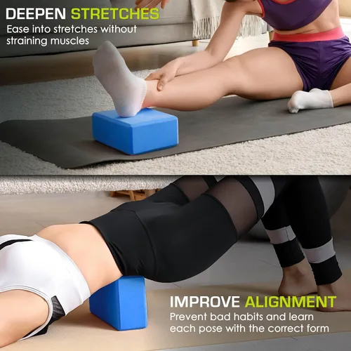 Miniatura 6 de ProsourceFit Foam Yoga Blocks, High Density EVA Yoga Bricks 4”x 6” x 9” (Set of 2)