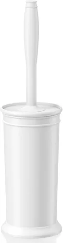 Miniatura 9 de Cepillo de inodoro, cepillo para inodoro con mango extra largo, cerdas duraderas, limpiador de inodoro y soporte cubierto para limpieza de baño Negro