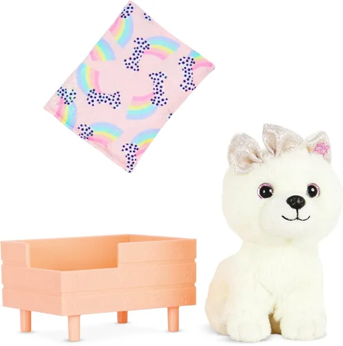 Miniatura 13 de Glitter Girls Accesorios para muñecas de 14 pulgadas - Juego de cachorros navideños - Juego de accesorios de 18 piezas y felpa de 6 pulgadas - Cama