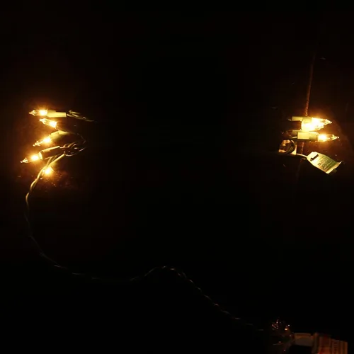Miniatura 8 de MULTI-SPARKING Luces de Navidad de 5 pies con 10 bombillas, luces de extensión clásicas transparentes incandescentes mini, cable blanco, blanco