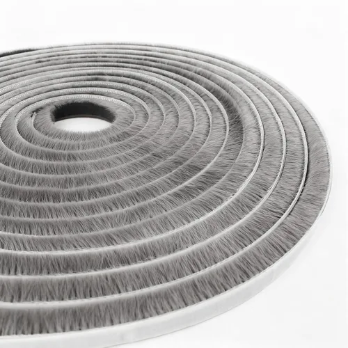 T&B - Burlete auto adhesivo para ventanas y puertas de 9.52 mm x 9.52 mm (3/8 x 3/8 pulgadas). Gris