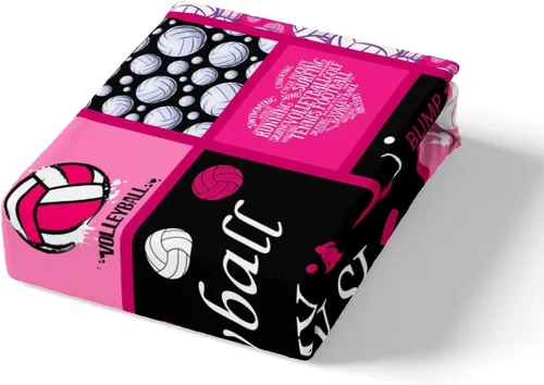Miniatura 5 de Manfei Juego de funda de edredón de voleibol para niños, tamaño individual, juego de ropa de cama temática deportiva, 2 piezas para decoración