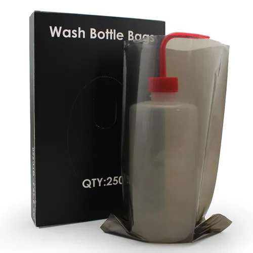 Miniatura 9 de Bolsas para botellas de tatuaje, color rosa, 250 unidades, cubierta de botella dental, bolsas para botellas de lavado de tatuajes, bolsas