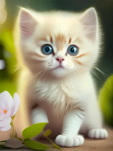 Wenpeef Animales gatos arte de diamantes para adultos/niños, 3.9 x 7.9 in, pintura de diamante grande 5D, taladro completo, pintura redonda por