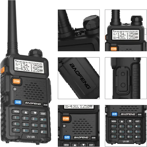 Miniatura 5 de Baofeng UV-5R - Radio bidireccional de doble banda, radioaficionado de mano de largo alcance, walkie talkies, paquete de 10 para adultos, gestión