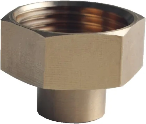 Miniatura 6 de DEWHEL Adaptador hexagonal reductor sin plomo de latón rosca de manguera de jardín 3/4 "GHT x 1/4 "hembra NPT acoplador recto