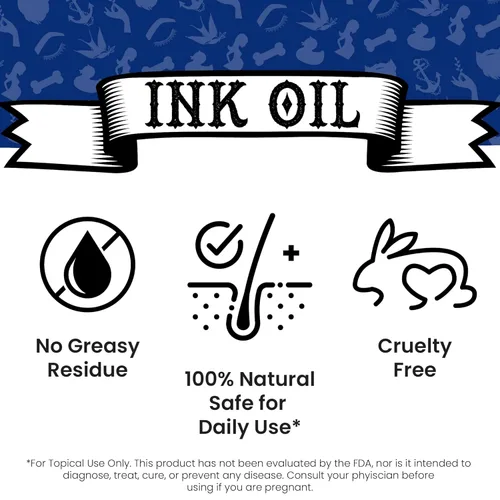 Miniatura 4 de Ink Oil Aceite orgánico para tatuajes para curación, loción natural para cuidado posterior de tatuajes con aceites esenciales de grado terapéutico