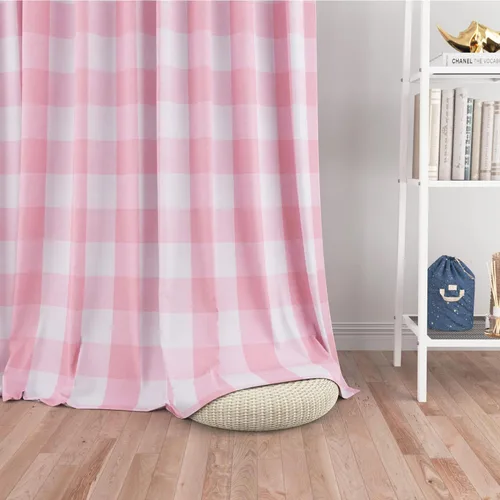 Miniatura 43 de UPOPO Cortinas de ventana Buffalo Check 122 cm de largo, cortinas de algodón para sala de estar, paneles de cortina a cuadros para dormitorio