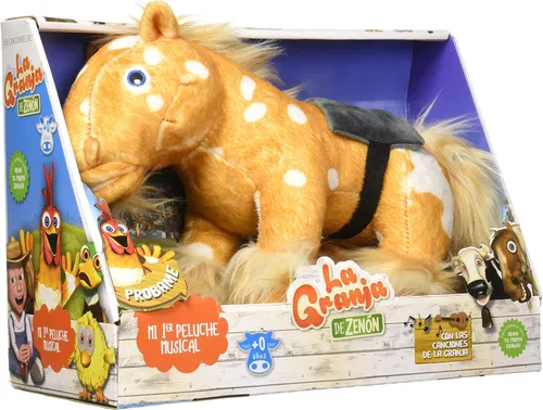 Miniatura 3 de LA GRANJA DE ZENÓN Caballo Percherón Musical - Animal de peluche de 8 pulgadas suave y abrazable con música, querido personaje de El Reino Infantil