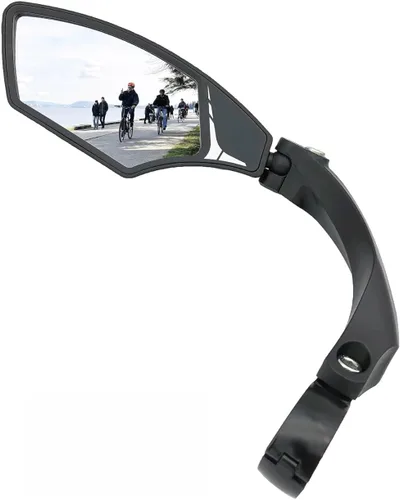 Miniatura 9 de Hafny - Espejo para manubrio de bicicleta – Vidrio HD, ángulo amplio, ajustable 360° de vista trasera – Resistente a roturas, antirreflejos