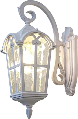 Miniatura 9 de Luces de pared para exteriores, para porche, patio, 17.1 pulgadas de alto, accesorios de iluminación de pared exterior blanca, impermeable