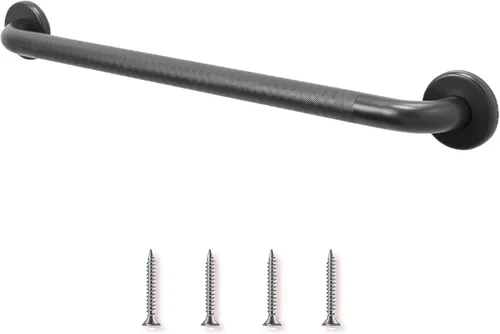 Miniatura 10 de Mango de ducha de 12 pulgadas con agarre suave Barras de agarre de acero inoxidable 304 para bañeras y duchas Pasamanos estándar ADA de bronce