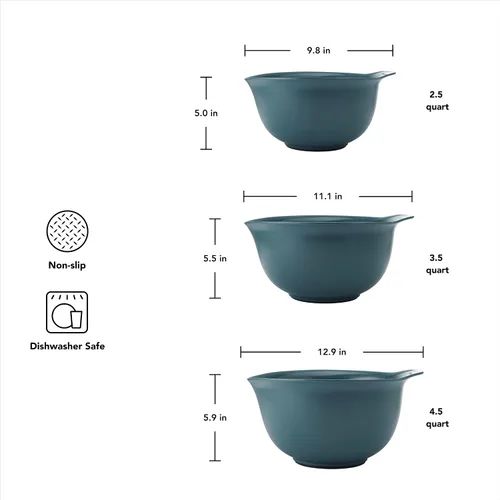Miniatura 2 de KitchenAid Cuencos de mezcla universales de plástico anidables