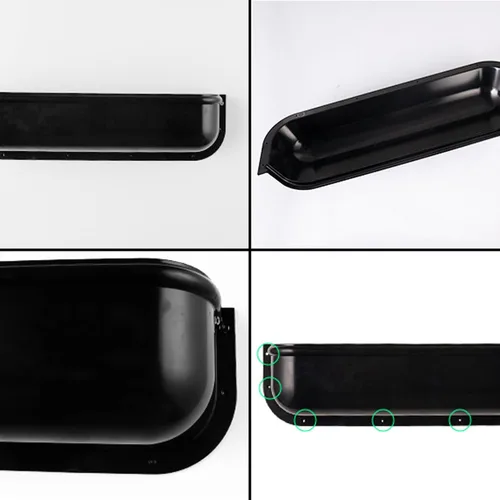 Miniatura 7 de Organizador de puerta de automóvil, 17.7x4.5 in, con 8 tornillos, organizador de bolsillo lateral para asiento de automóvil, bolsillo
