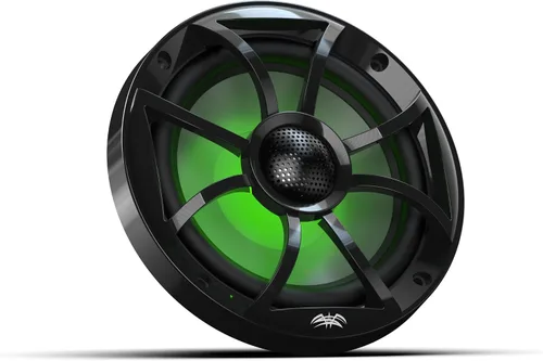 Miniatura 3 de Wet Sounds Recon 6-BG RGB Altavoces coaxiales marinos de alto rendimiento estilo componente de 6.5" con rejilla negra y retroiluminación RGB