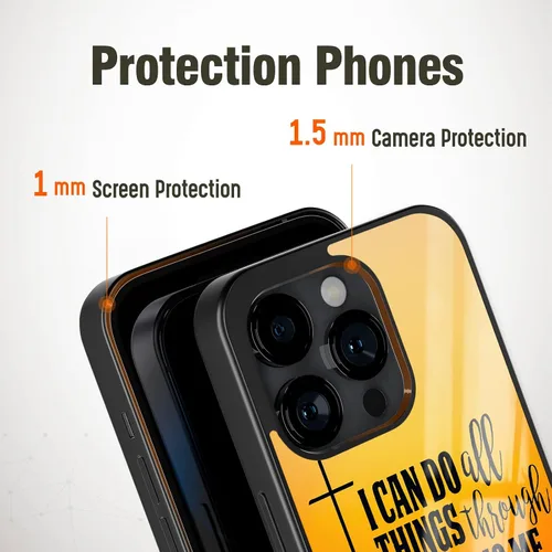 Miniatura 4 de Fundas de teléfono con versículos de Biblias cristianas para mujeres y niñas, aplicables para iPhone 11, 12, 13, 14, 15, 16, 17 Pro Max Plus Mini Xr