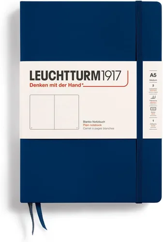 Miniatura 94 de LEUCHTTURM1917 - Cuaderno de tapa dura mediano A5 con 251 páginas numeradas para escritura y diario (verde menta, con puntos)