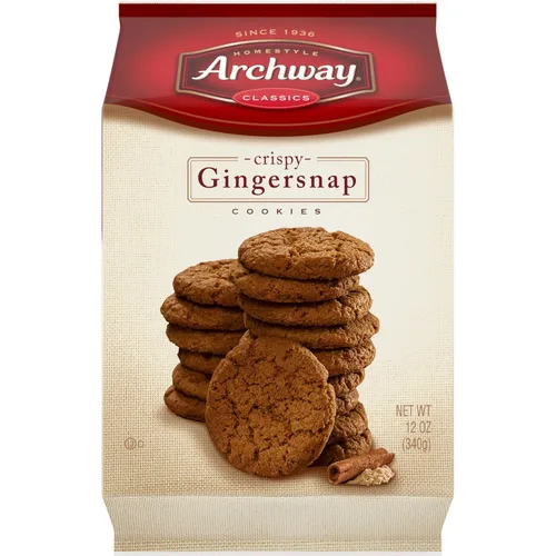Archway Galletas, galletas crujientes de jengibre, 12 onzas
