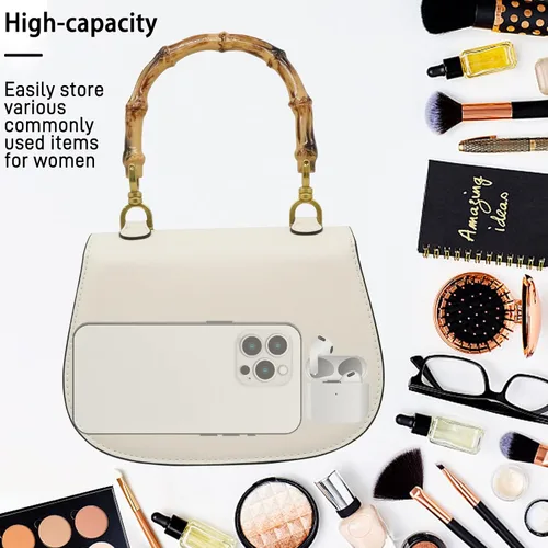 Miniatura 5 de Bolso de mano para mujer, bolso cruzado con asa superior en forma de bambú