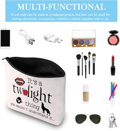 Miniatura 3 de GJTIM Regalo inspirado en programas de televisión It's a Thing You Wouldn't Understand It; bolsa de maquillaje con cremallera para fanáticos