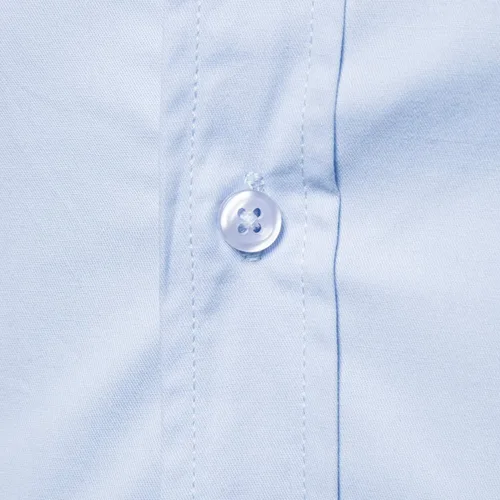 Miniatura 5 de LOCALMODE Camisa de vestir de algodón de ajuste regular para hombre, de manga corta, con botones