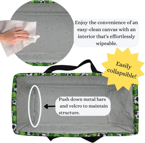 Miniatura 115 de NGIL Bolsa de comestibles reutilizable extra grande plegable de gran tamaño para comestibles, almacenamiento, picnic, playa, Bronco-negro occidental