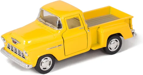 Miniatura 4 de Juego de 4 modelos escala de camioneta Chevy Stepside, escala 1/32, autos de acción de retroceso 4set