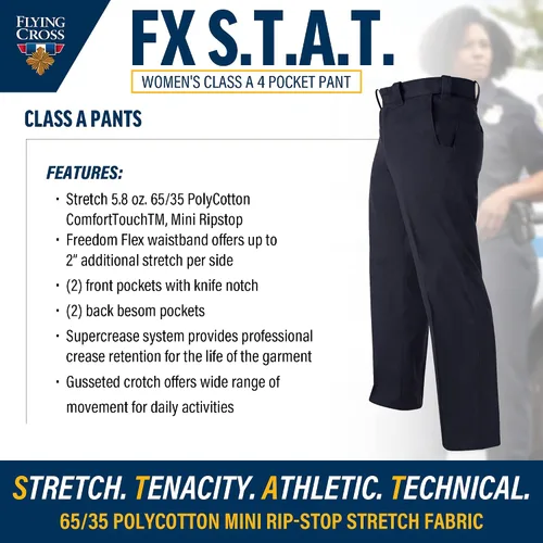 Miniatura 2 de Flying Cross Women's Fx Stat Law Enforcement Duty Pants, Police Uniform, Fire Department, Class 4-Pocket Work Utility