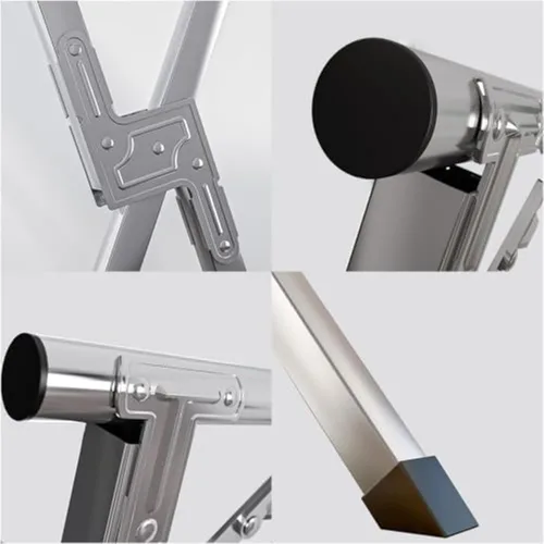 Miniatura 7 de Estante de secado ajustable para ropa interior y exterior, soporte plegable de acero inoxidable, colgador de ropa resistente