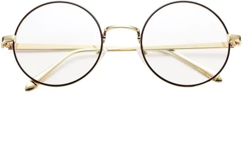 Miniatura 10 de Pro Acme Lentes transparentes con marco de metal redondo retro sin receta