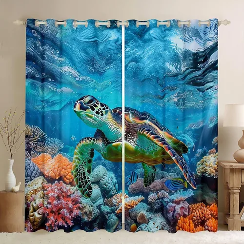 Miniatura 51 de Feelyou Cortinas opacas con estampado de leopardo para dormitorio, sala de estar, safari, cortinas de oscurecimiento de habitación con purpurina
