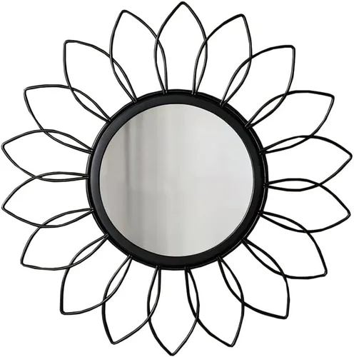 Miniatura 6 de Espejos Dorados para Pared - Espejo de Pared de Metal en Forma de Rayos de Sol, Decoración de Habitación y Decoración del Hogar, Espejo Bohemio