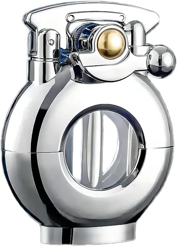 Miniatura 8 de Encendedores de bolsillo antiguo de queroseno, tanque de combustible transparente de llama suave, encendedor de brazo oscilante para colección
