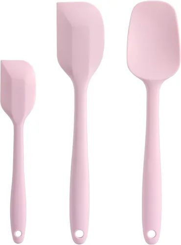 Miniatura 11 de Juego de espátulas de silicona, espátula de goma, cuchara y espátulas para hornear resistentes al calor de 600 °F (Aqua 3)