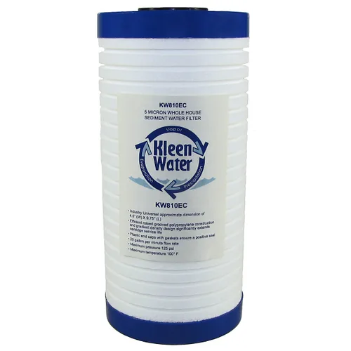 Miniatura 2 de KleenWater Premier - Sistema de filtro de agua para toda la casa, entrada y salida de 1.5 pulgadas, carcasa transparente, 20 GPM con soporte, llave