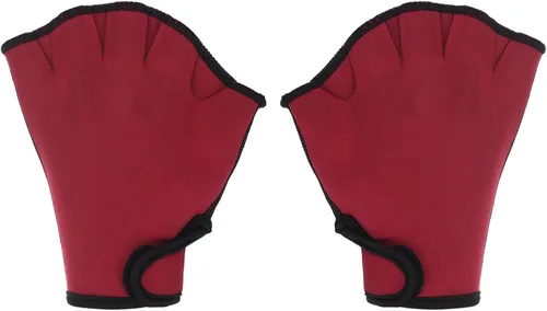 Miniatura 11 de PATIKIL Guantes de natación con malla, unisex, guantes de resistencia al agua, accesorios de entrenamiento para natación y buceo Negro