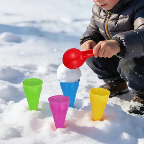 Miniatura 8 de TOYANDONA Juguetes de playa de plástico para helados, 5 uds. Cuchara para niños, juguetes de arena para niños pequeños (color aleatorio)