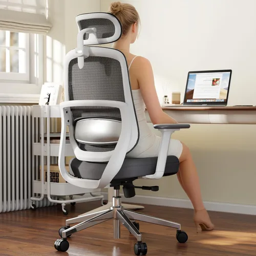 Silla de oficina ergonómica, sillas de escritorio de oficina en casa, silla de escritorio con respaldo alto 3D, cómoda silla de computadora y silla
