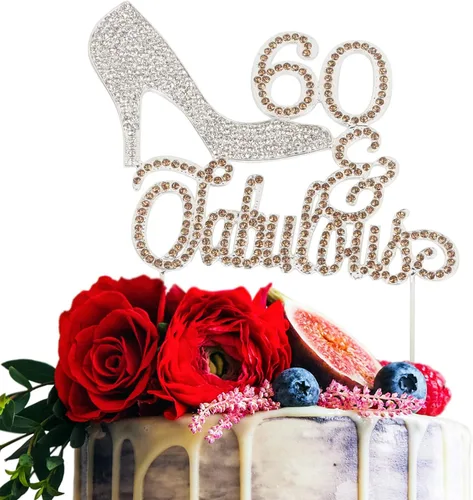 Miniatura 12 de LINGTEER 30 fabulosos adornos para tartas de cristal con diamantes de imitación de tacón alto, color rosa, perfecto para 30 cumpleaños, aniversario