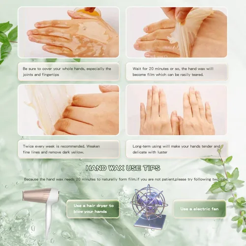 Miniatura 7 de VIOLA HOUSE Máscara de mano de aguacate y aloe Peel Off cera de manos, máscaras peladoras de manos – Película hidratante hidratante nutritiva