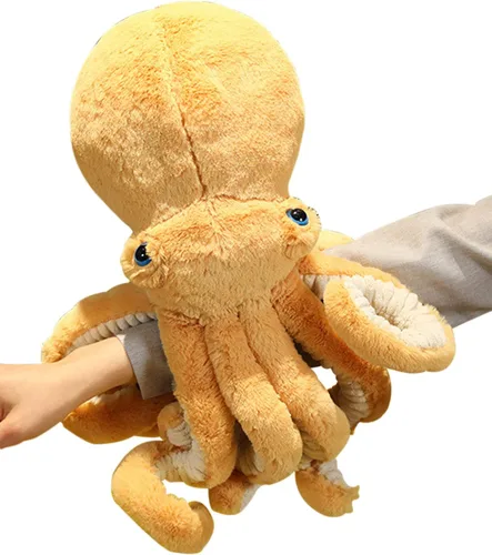 Miniatura 8 de GOOC Pulpo, animales de peluche, pulpo, muñecos de peluche, juguetes de peluche de pulpo, regalo para niños y amantes (negro)