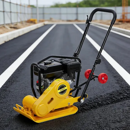 Miniatura 9 de GarveeHome 7HP Plataforma compactadora de pisón, motor de gas de 212 CC, manipulación vibratoria de compactación de 4200 libras, 22.1 x 15.9