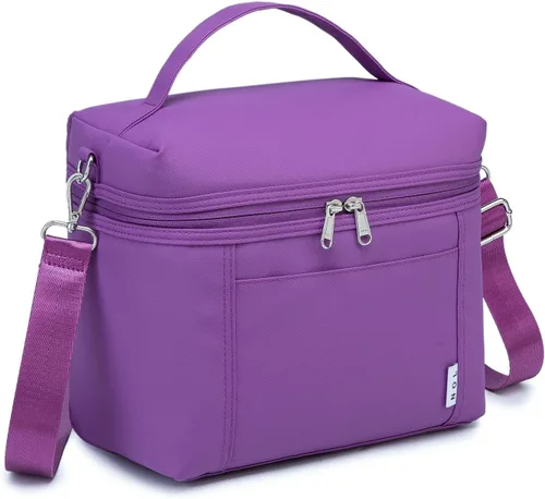 Miniatura 32 de NOL Natural Organic Lifestyle Loncheras aisladas para mujer, bolsa enfriadora, ligera, de nailon, impermeable, para el trabajo
