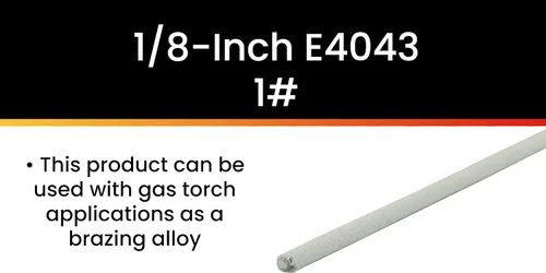 Miniatura 4 de Hot Max 23076 electrodos de aluminio de la soldadura del arco de 1/8 pulgadas E4043, 1#