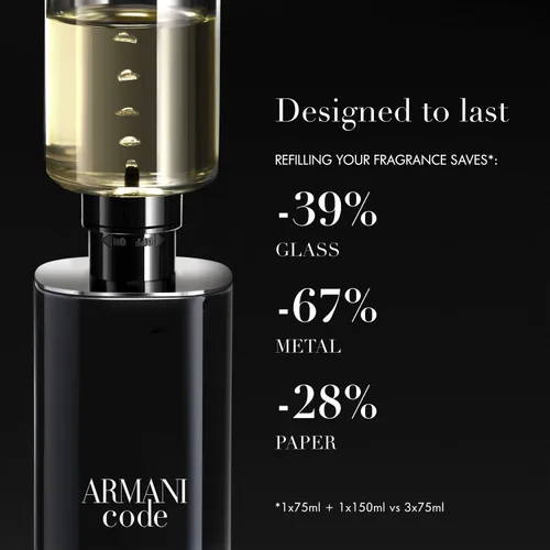 Miniatura 8 de Armani Beauty - Code - Eau de Parfum - Colonia para hombre - Fragancia Fougère Ambarizada y Especiada para hombre - Notas de Mandarina Verde, Nuez
