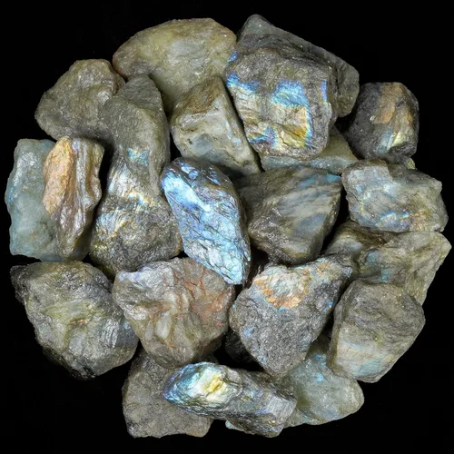 Miniatura 15 de Crocon Piedras ásperas de ágata rosa de 1 libra y cristales a granel, piedras preciosas crudas para pulir, cabina, pulido, minería, equilibrio
