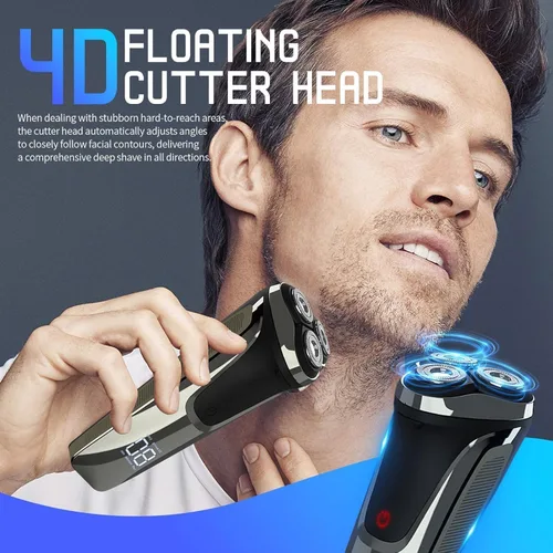 Miniatura 2 de Snapbuy - Maquinilla de afeitar eléctrica para hombres, Snapbuy Pro of Father, afeitadoras eléctricas para hombres, afeitadora inalámbrica Negro