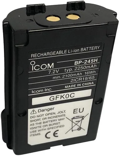 Icom Batería de iones de litio BP245H F/m72 y M73